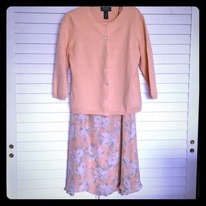 Ralph Lauren Petite size 2  maxi skirt- side zip